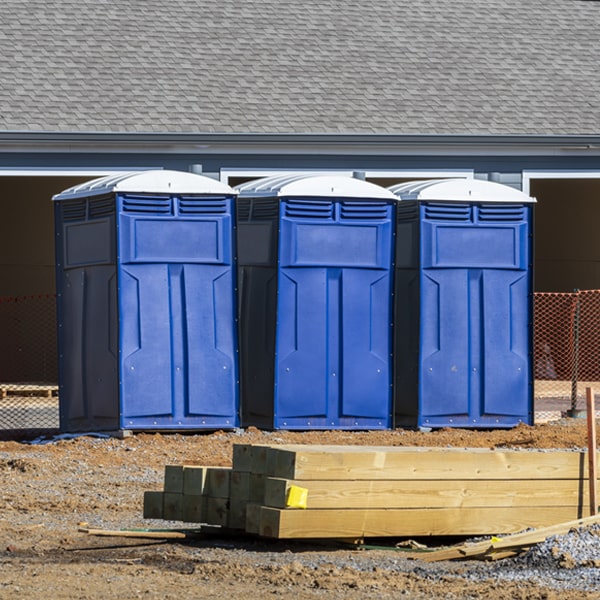 can i customize the exterior of the portable restrooms with my event logo or branding in Mapleton